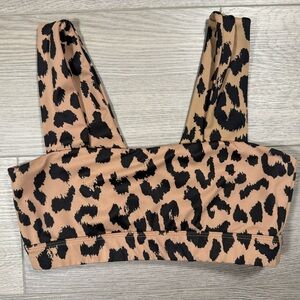 ALLFENIX, Womens Camel Over Leo Bndu Bra, Size M, Camel Theme